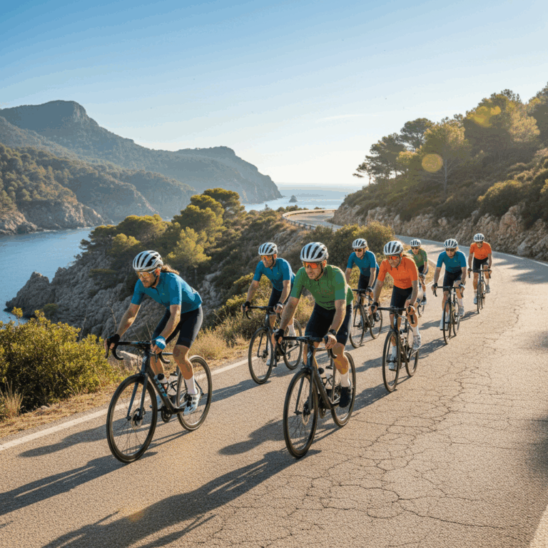 Cycling scene of 53douze tours