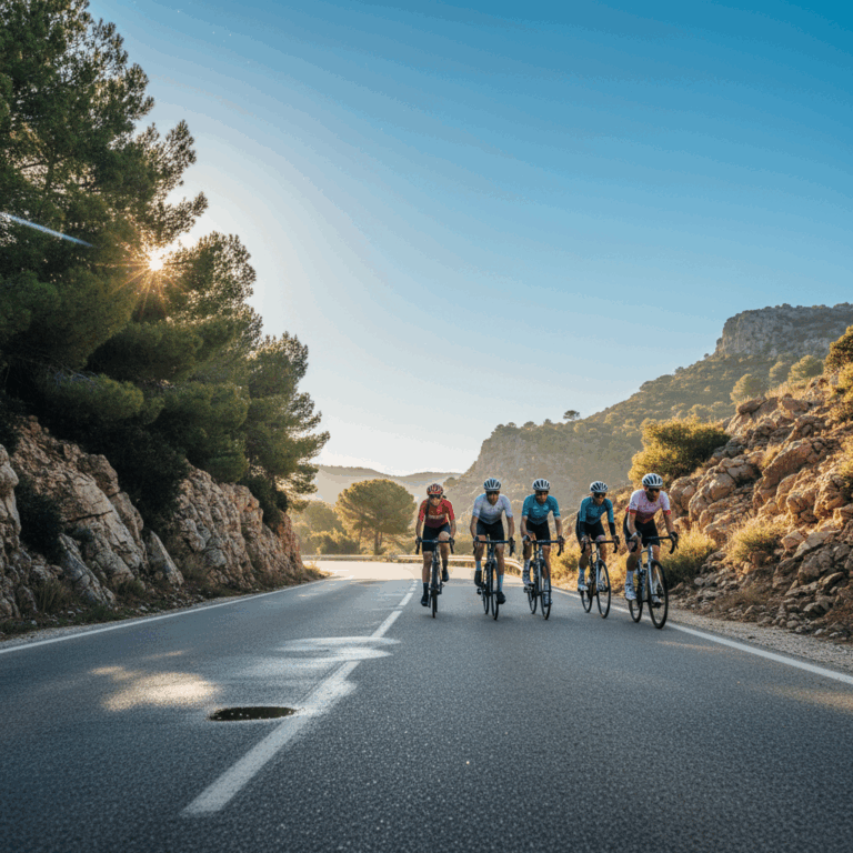 Cycling scene of 53douze tours