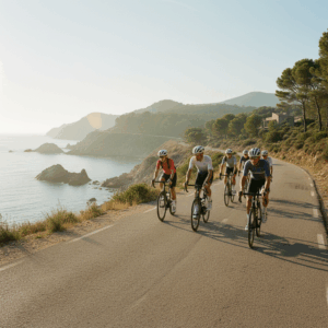 Cycling scene of 53douze tours Platja d'Aro