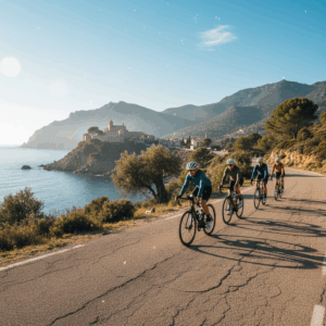 Cycling scene of 53douze tours Empuriabrava