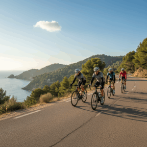 Cycling scene of 53douze tours Lloret de Mar