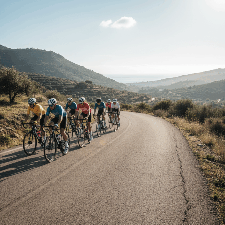 Cycling scene of 53douze tours Cambrils Resort Park****