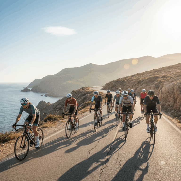 Cycling scene of 53douze tours Rosas*** Montecarlo