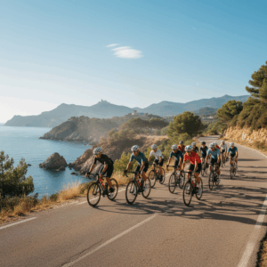 Cycling scene of 53douze tours Rosas*** Sant Marc