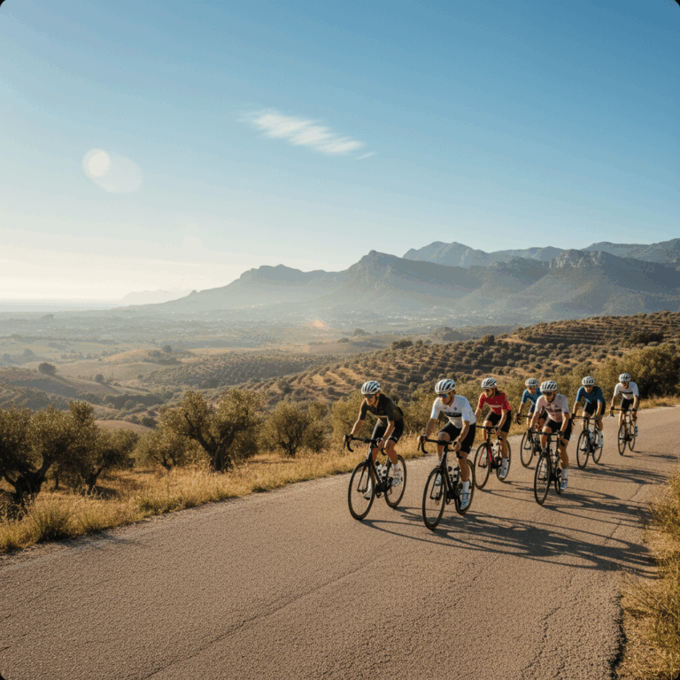 Cycling scene of 53douze tours Cambrils Resort Park****