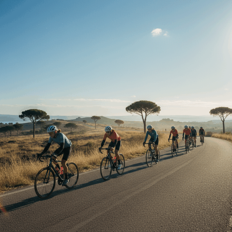 Cycling scene of 53douze tours Rome Latium